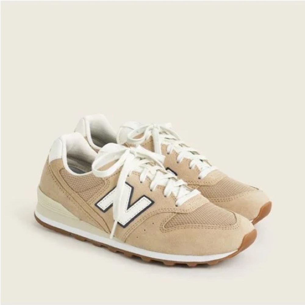 New Balance x J.Crew Beige and White Sneakers Women’s size 6.5